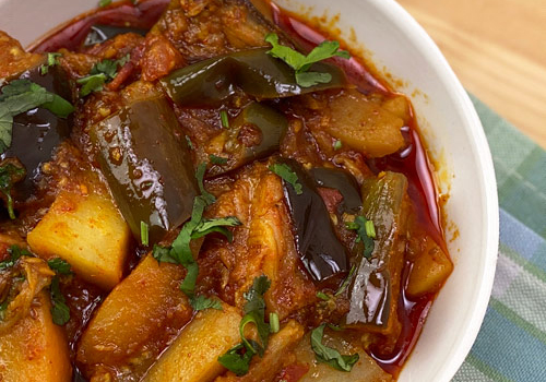 Aloo Vankaya Curry